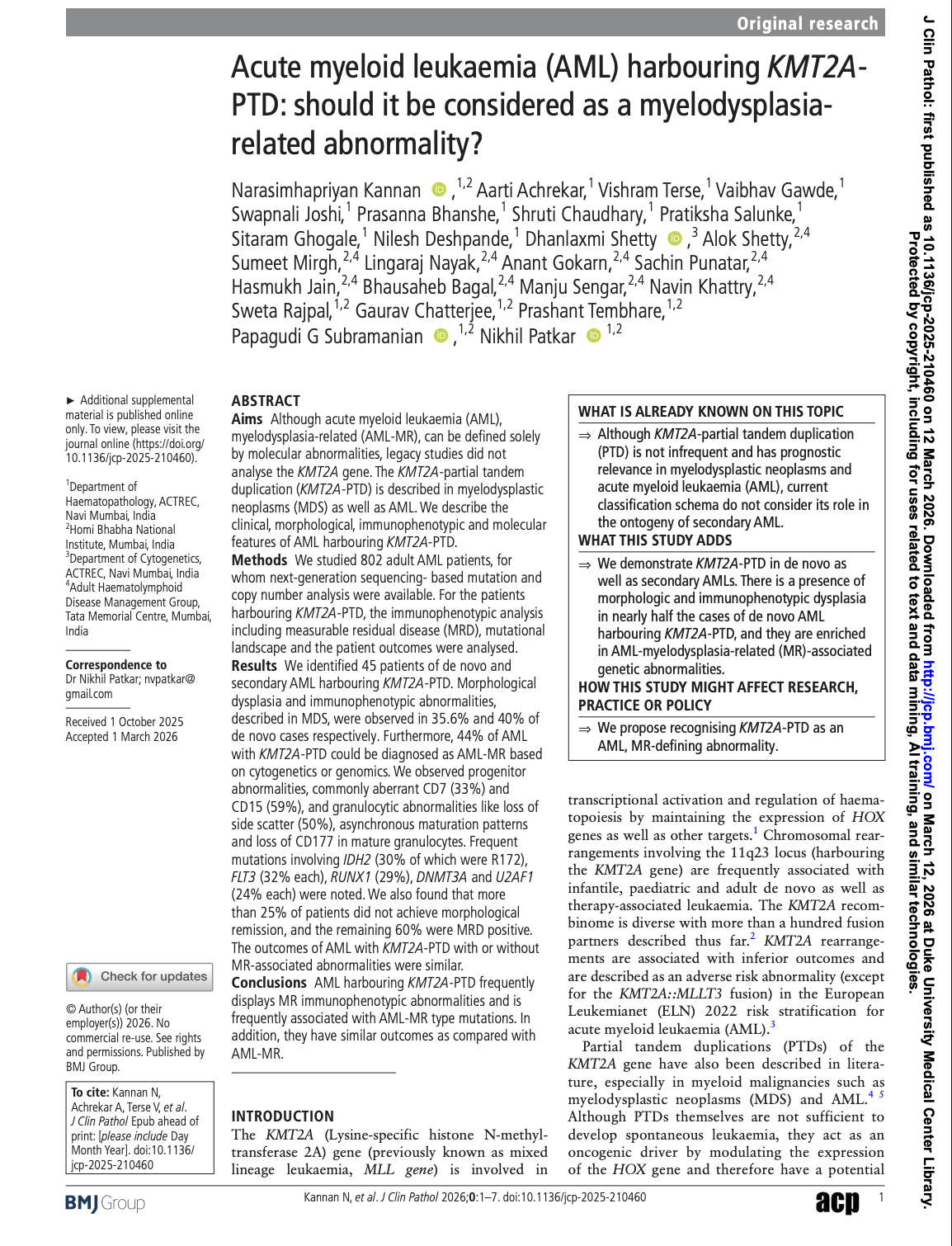 2026 Narasimha K et al JCP